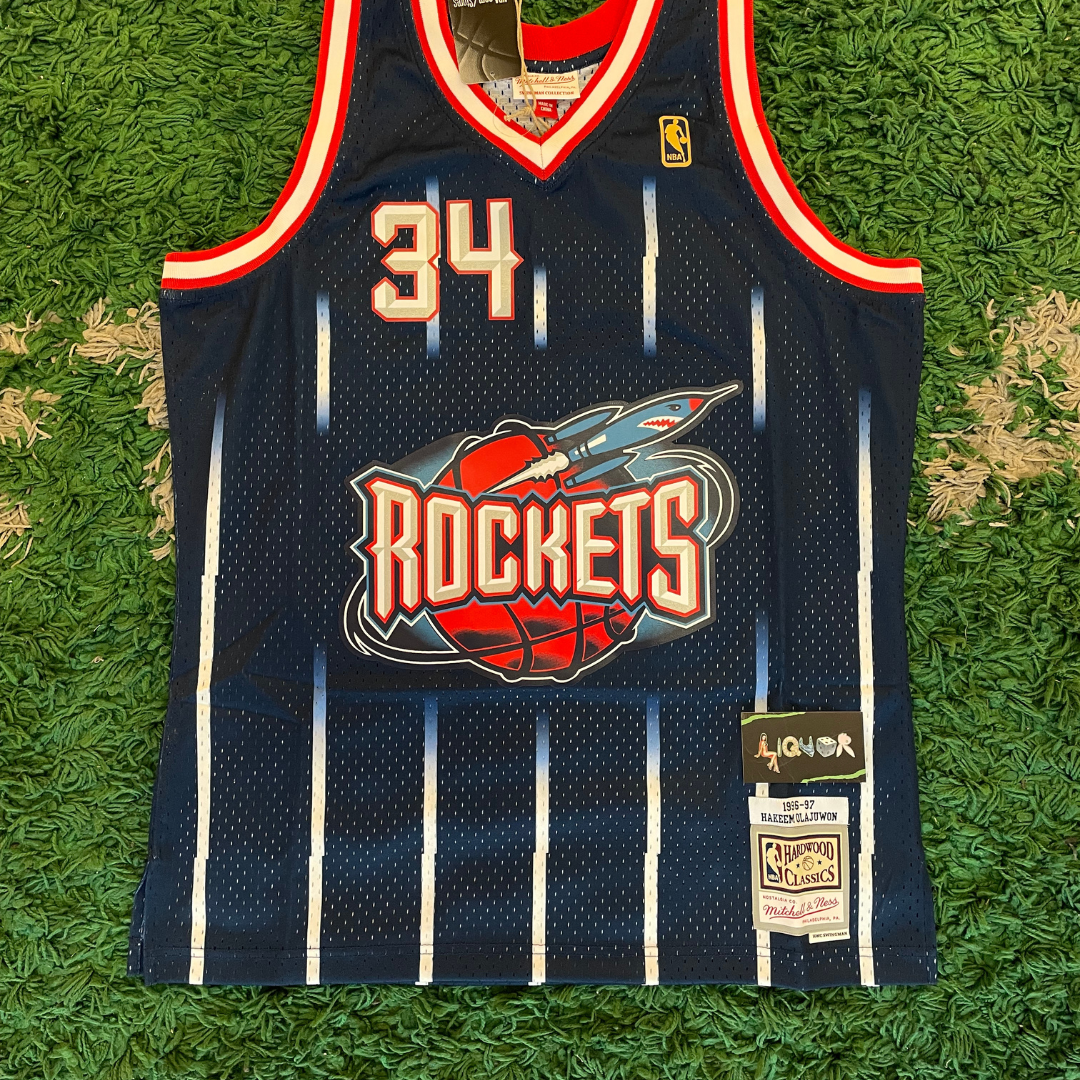 NBA Swingman Road Jersey Rockets Hakeem Olajuwon