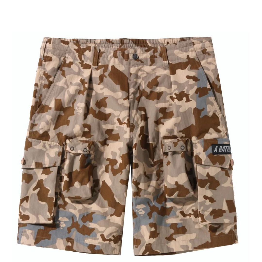 Bape Sand Camo Multi Pocket Wide Fit Shorts