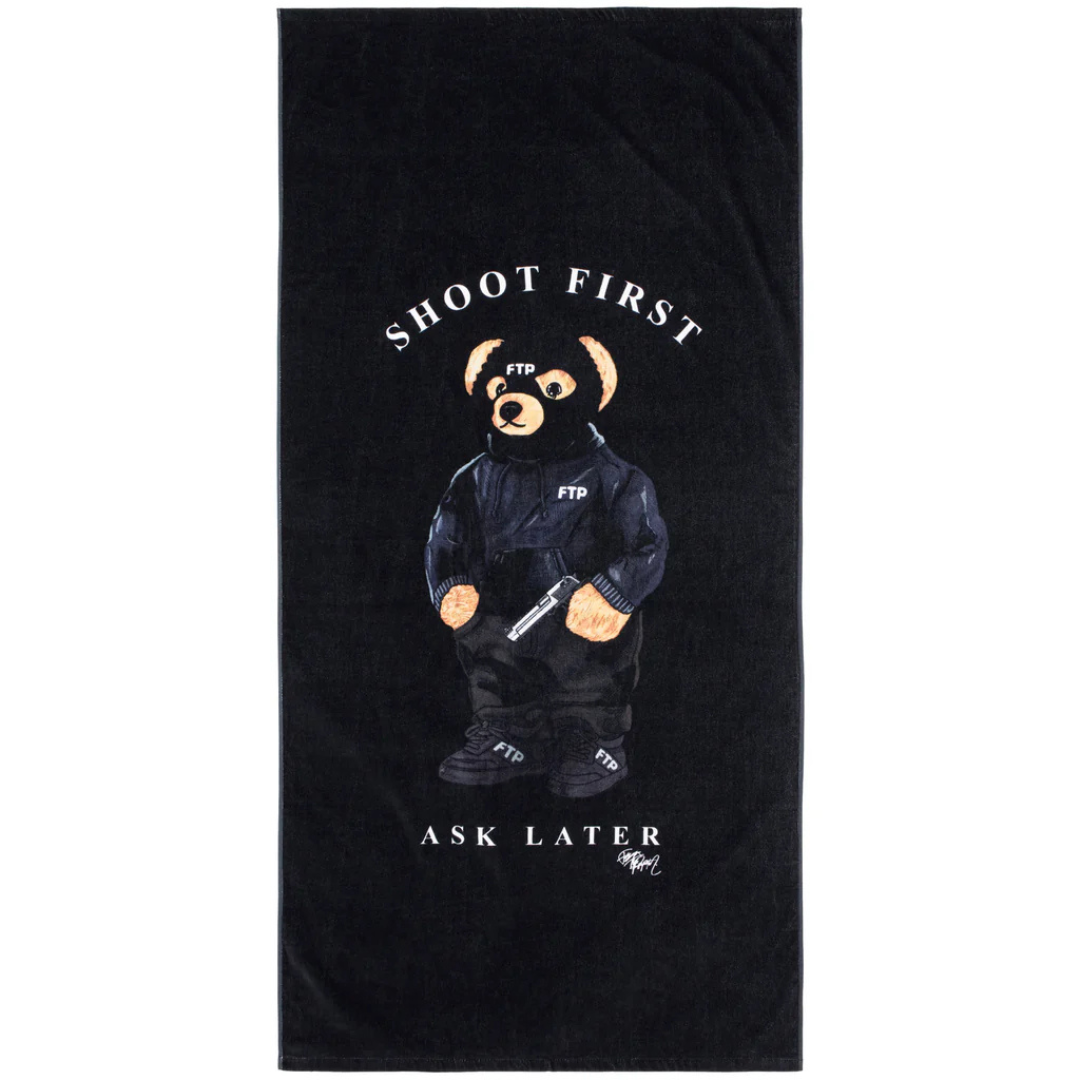FTP Bear Towel (Black)