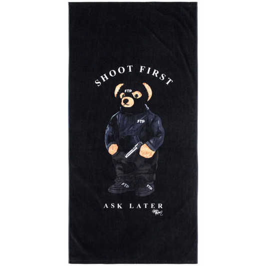 FTP Bear Towel (Black)