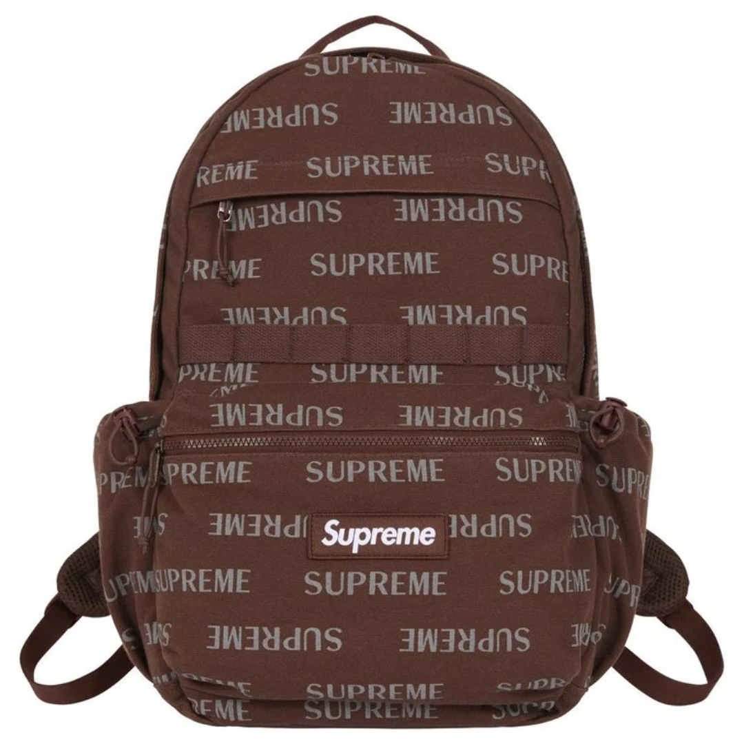 Supreme Logo Backpack (FW26)(Brown)