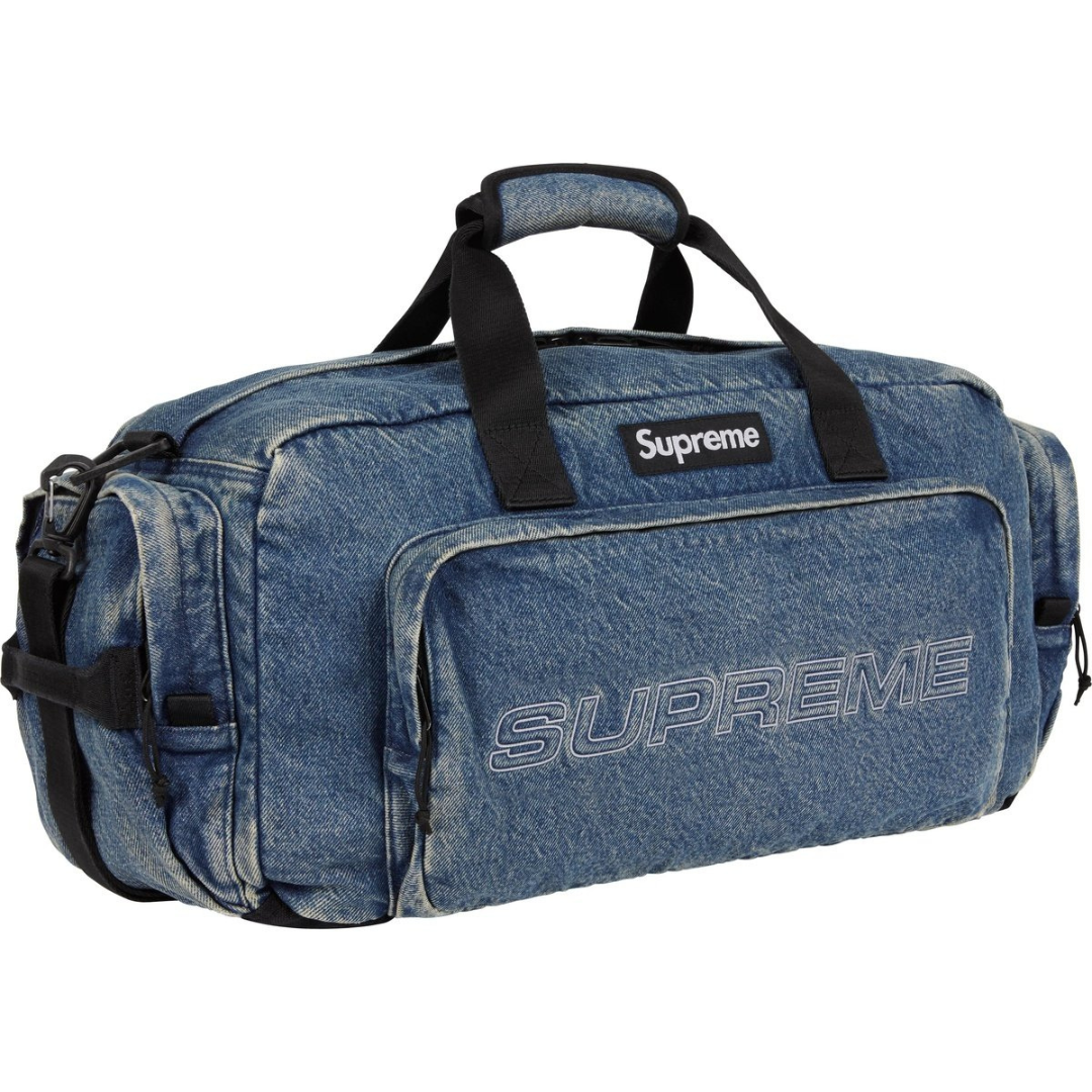 Supreme Denim Duffle Bag (Washed Indigo)
