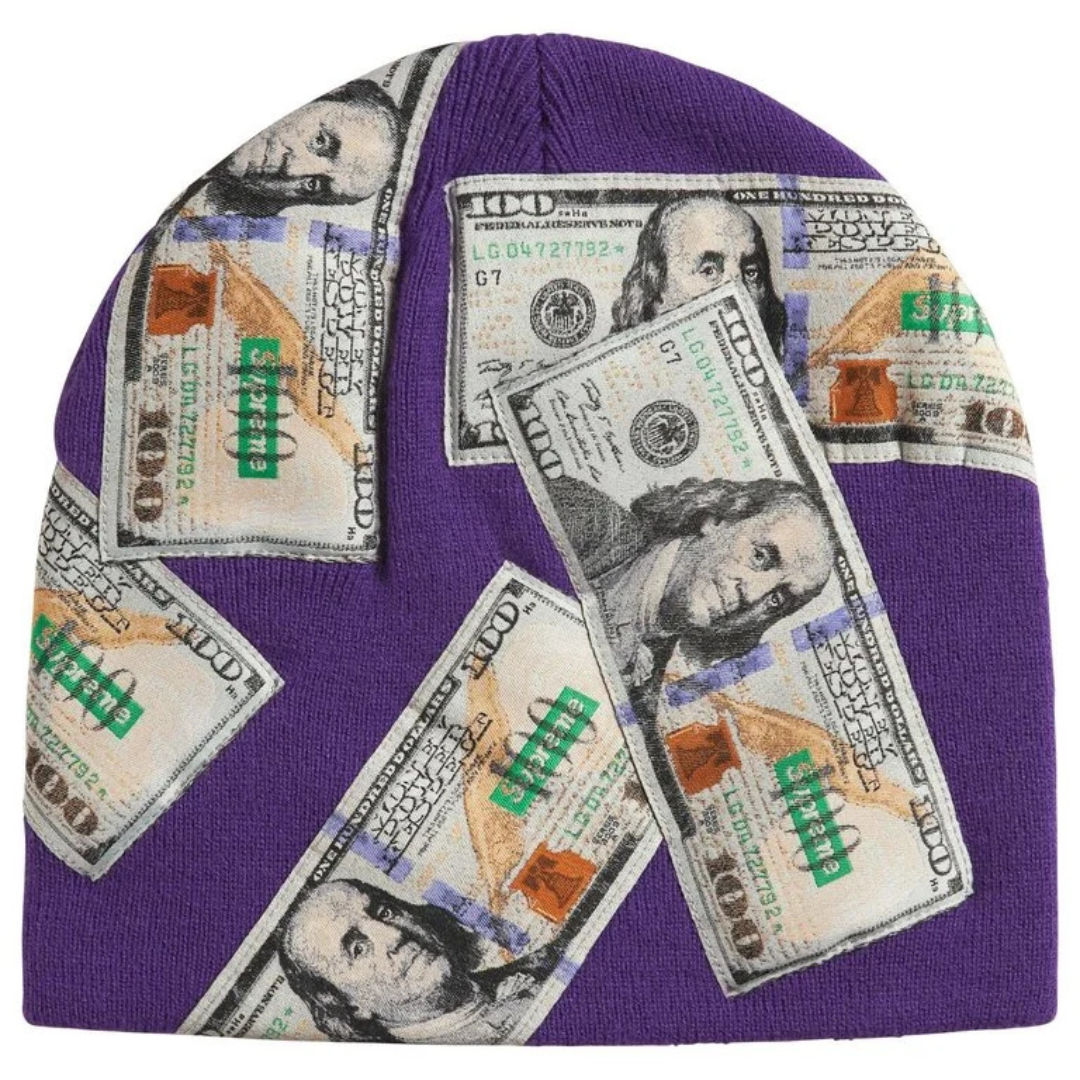 Supreme Money Beanie (Purple)