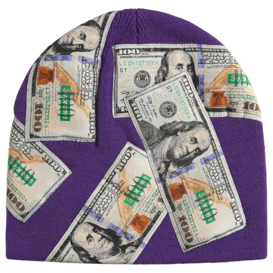 Supreme Money Beanie (Purple)