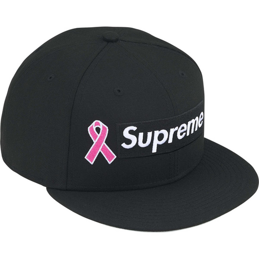 Supreme x New Era Breast Cancer Awareness Box Logo Fitted Hat (Black)