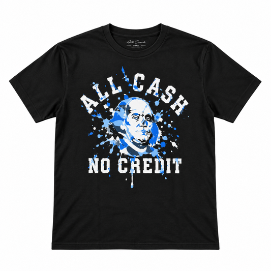 All Cash Benji Paint Splatter Tee (Black/Blue)