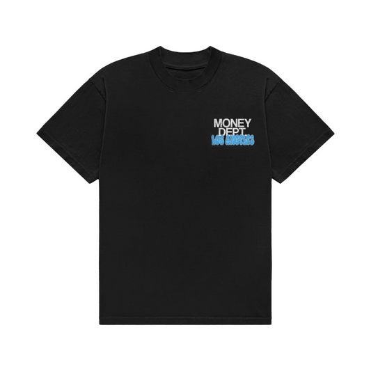 Money Dept Blue LA Tee (Black/Blue)