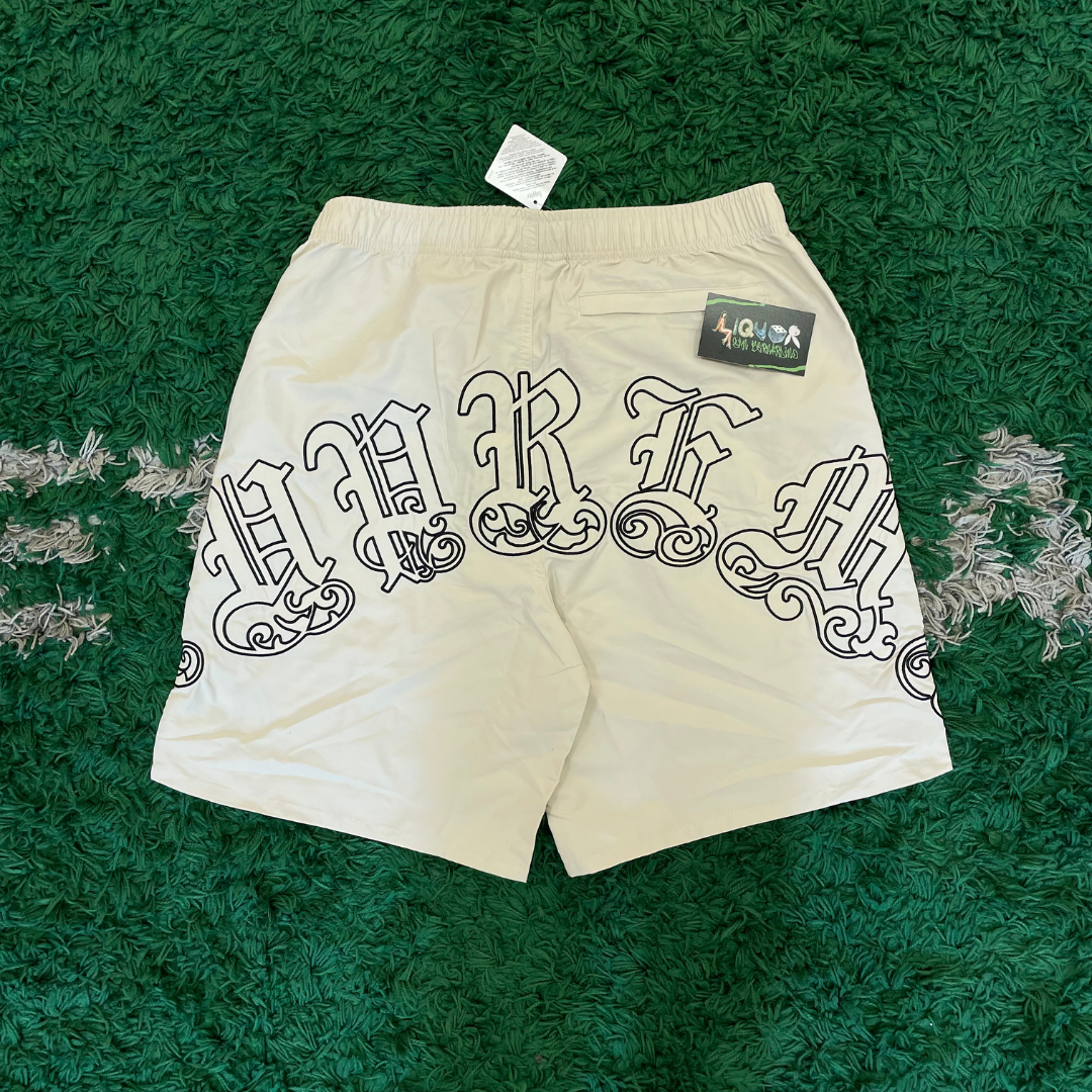 Supreme Old English Nylon Shorts (Stone)