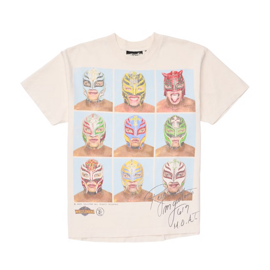 Hellstar Wrestlemania Rey Mysterio Tee (Cream White)