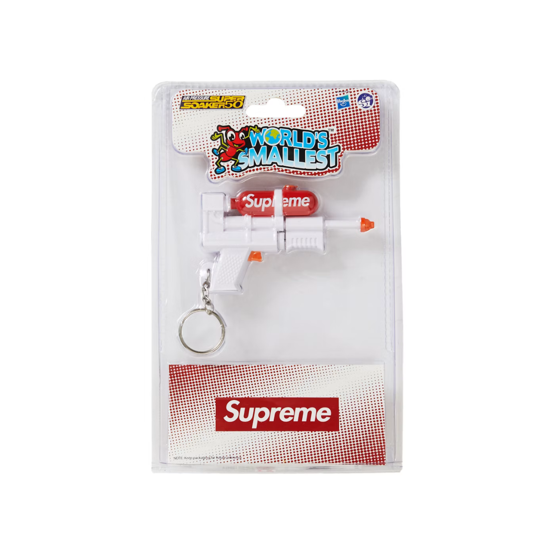 Supreme Super Soaker 50 Water Blaster Keychain (White)