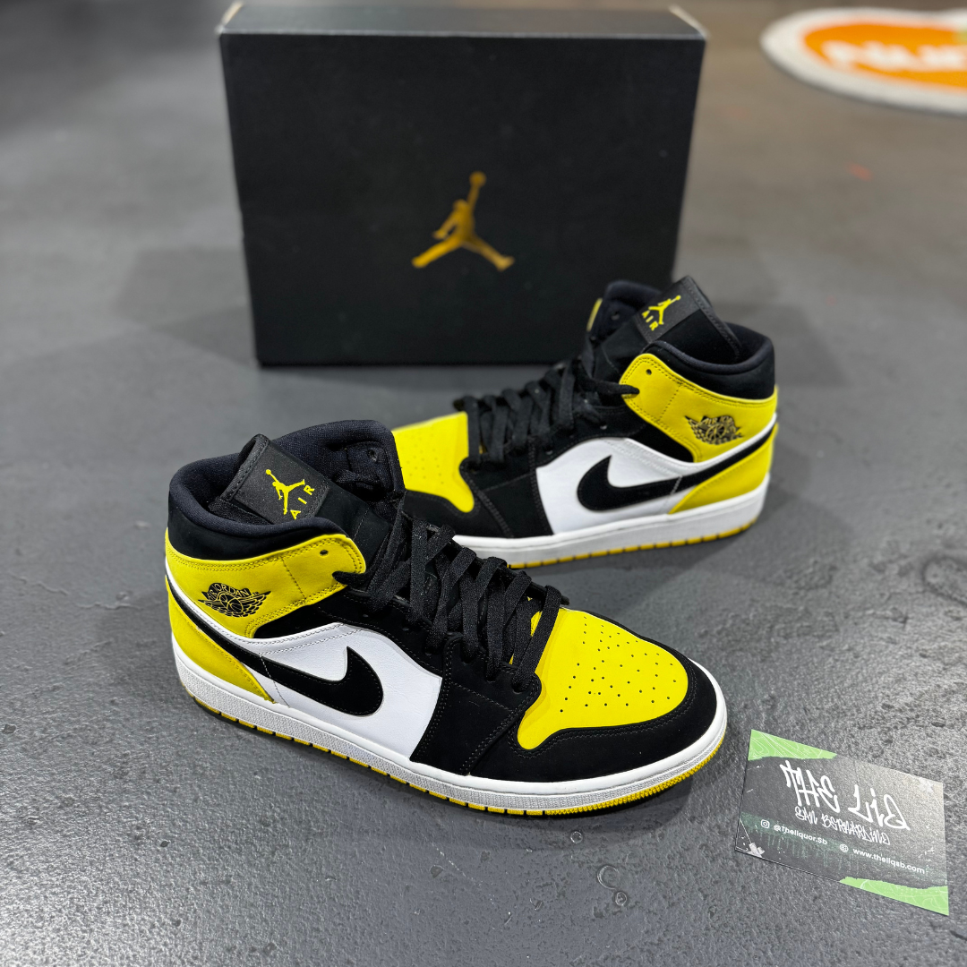 Air Jordan 1 Mid Yellow Toe Black (Used)