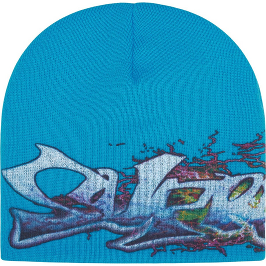 Supreme Tag Beanie (Blue)