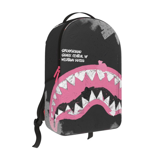 Sprayground Shark Central Sorbet Hand Painted DLX Cotton Backpack