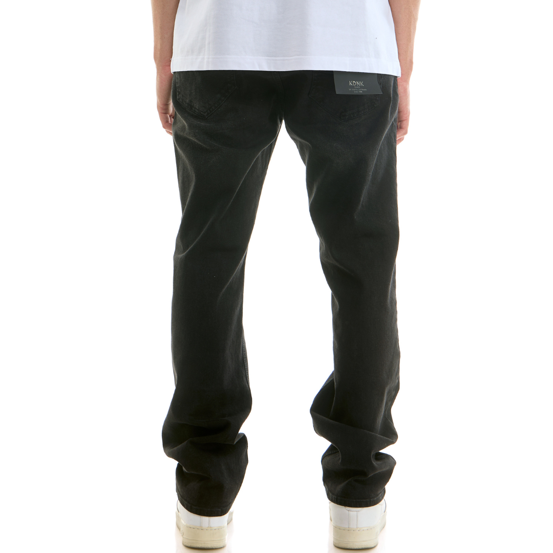 KDNK Slim Straight Denim Jeans (Black)(103)