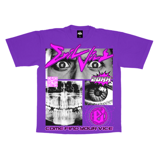 Evil Vice Evil Eye Tee (Purple)