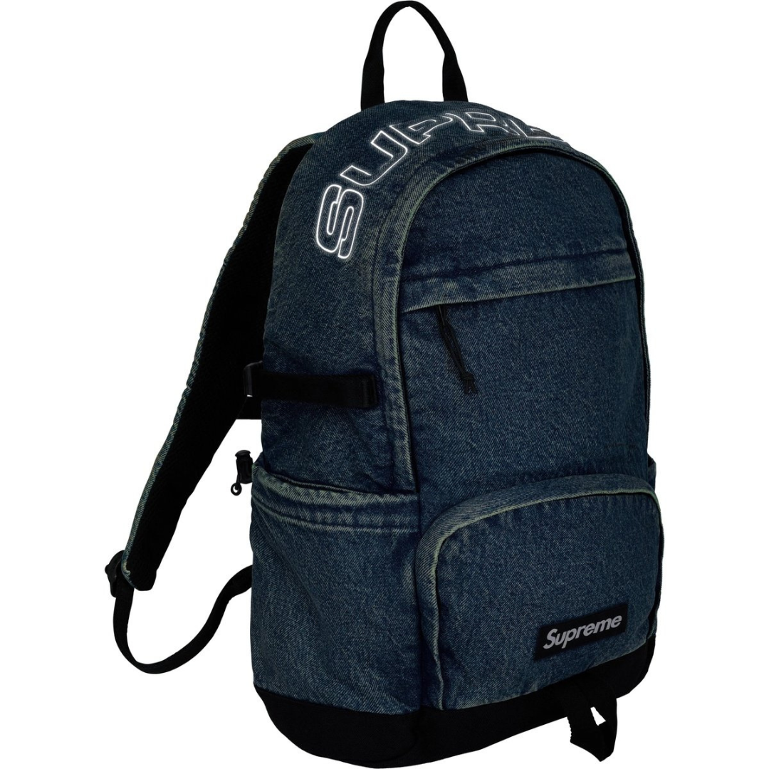 Supreme Denim Backpack (Washed Indigo)