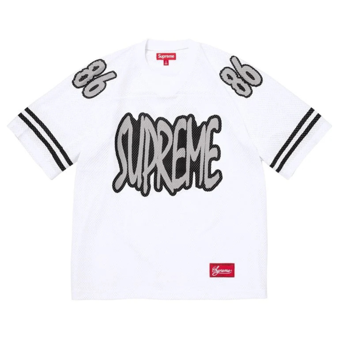 Supreme Reflective Football Jersey (White)