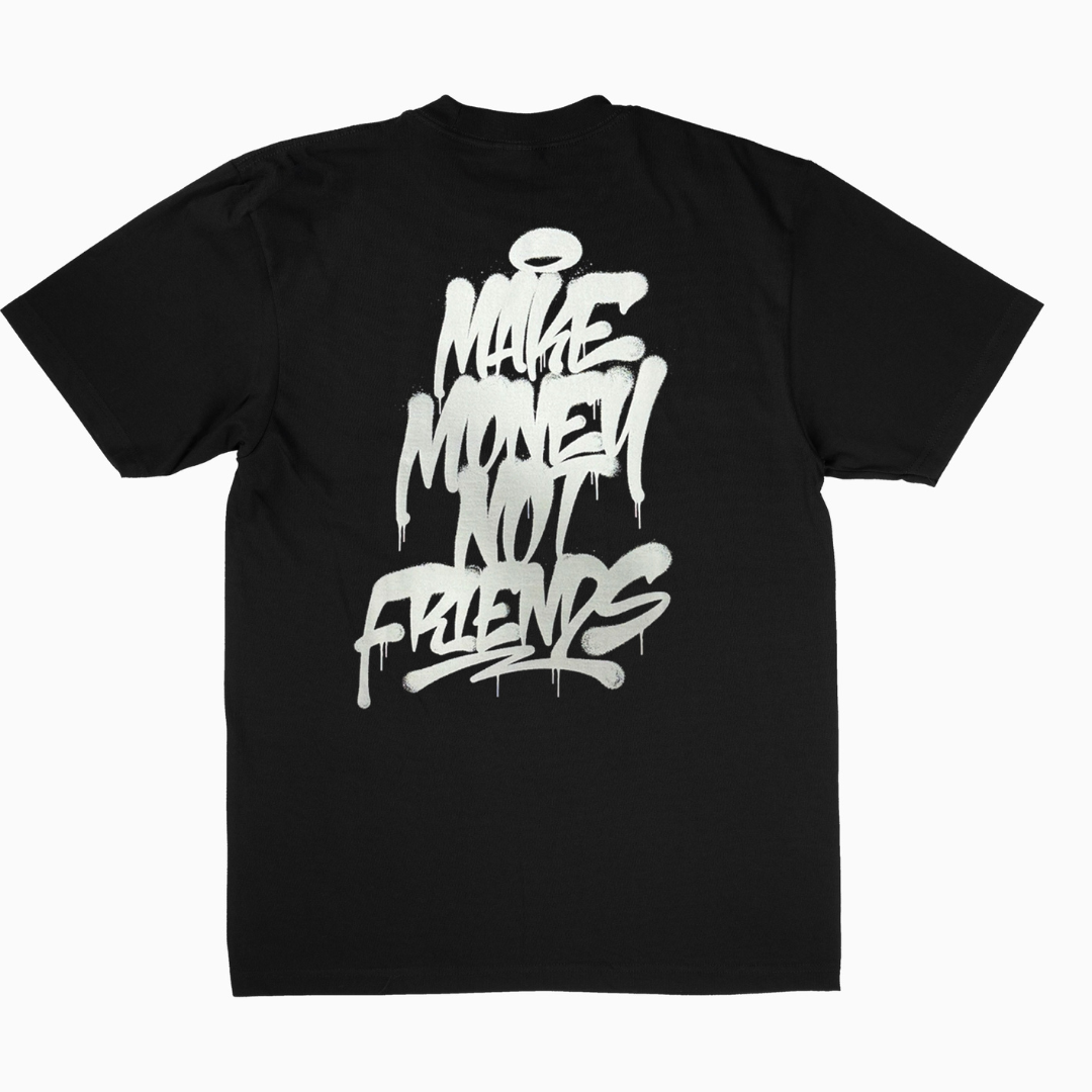All Cash Make Money Not Friends Graffiti Tee (Black)