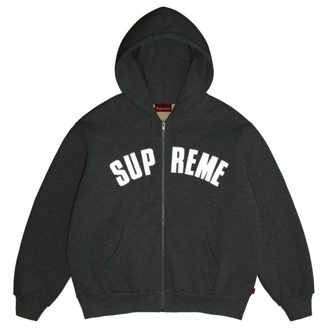 Supreme Arc Thermal Line Zip Up Hoodie (Black)
