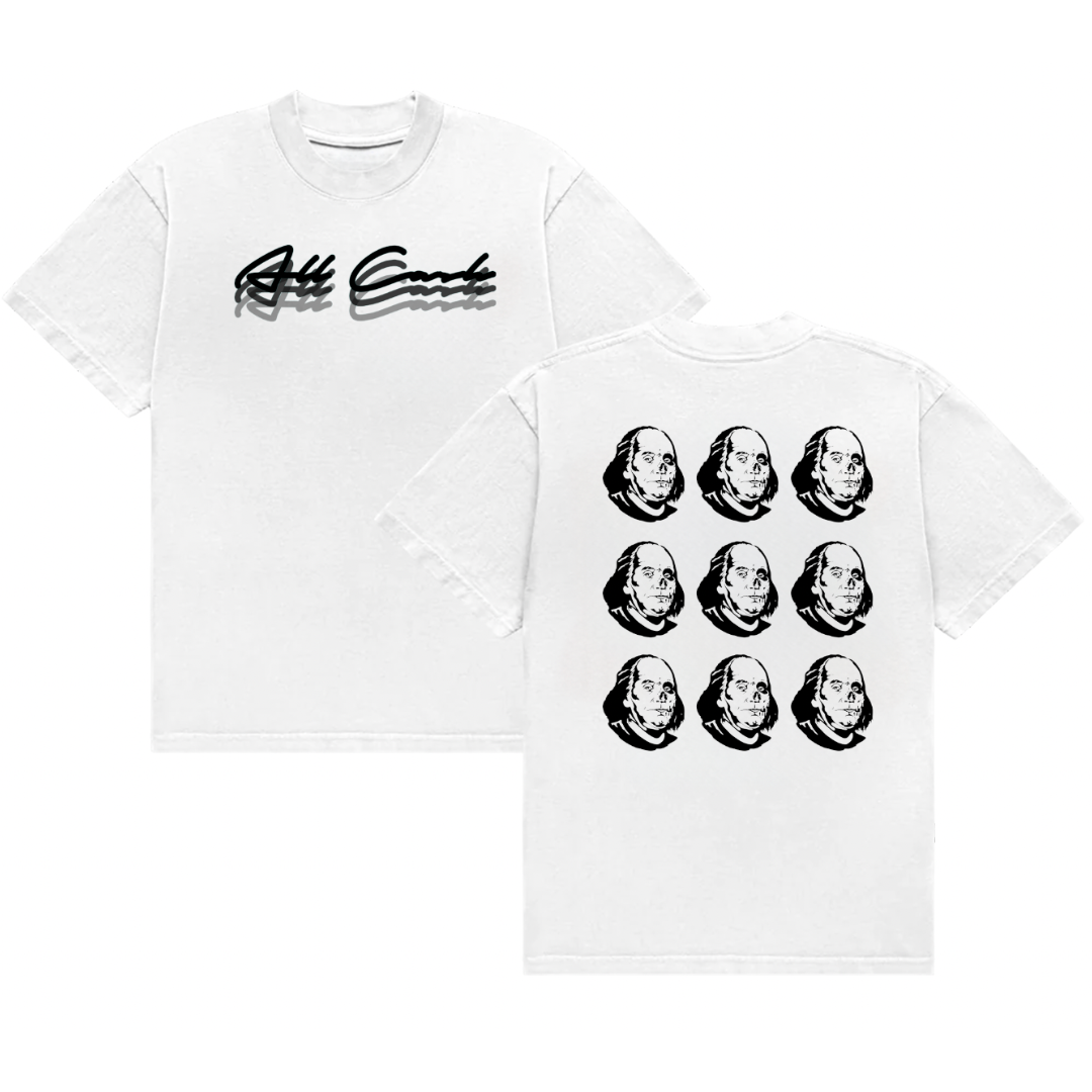 All Cash Blurred Tee (White)