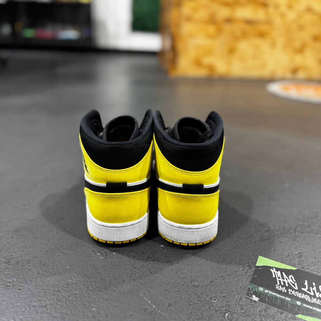 Air Jordan 1 Mid Yellow Toe Black (Used)