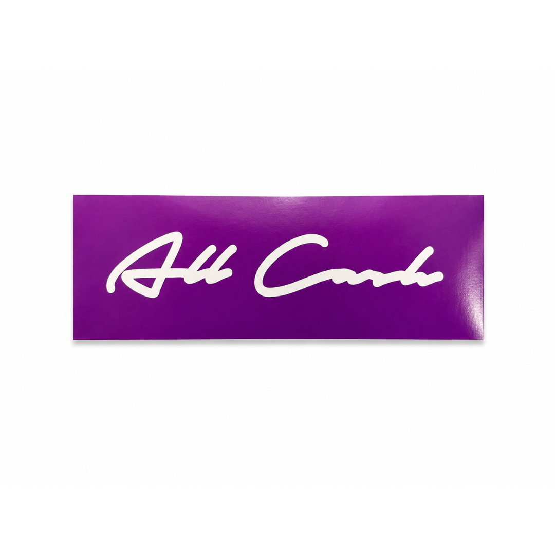 All Cash Box Logo Sticker (Purple)