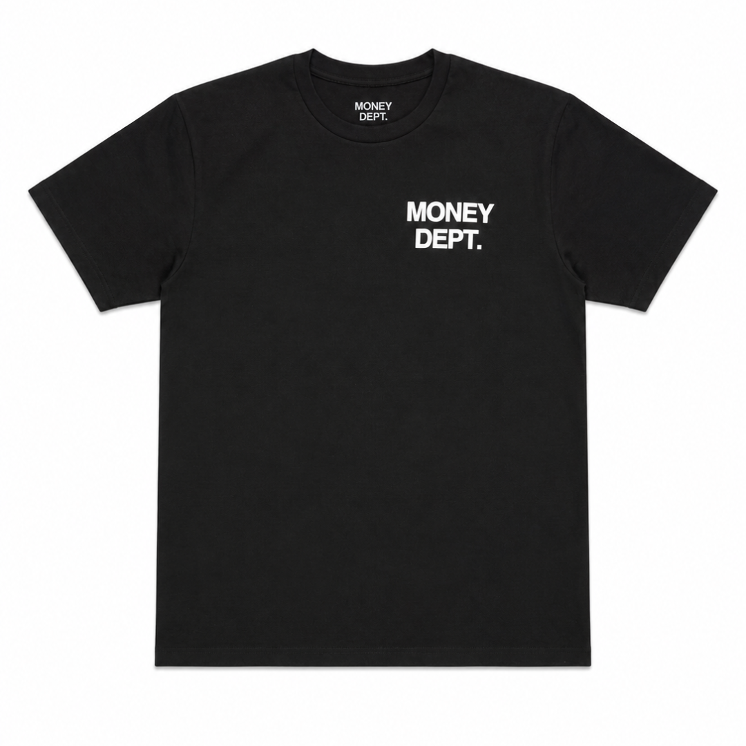 Money Dept x San Bernardino Puff Print Tee (Black)