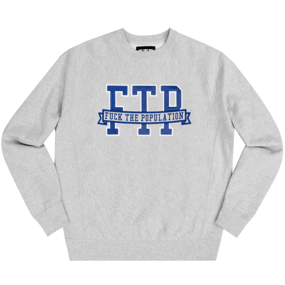 FTP Collegiate Crewneck (Heather Grey)