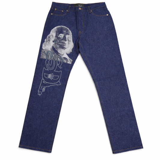 SDL Grey Face Denim Jeans (Blue)