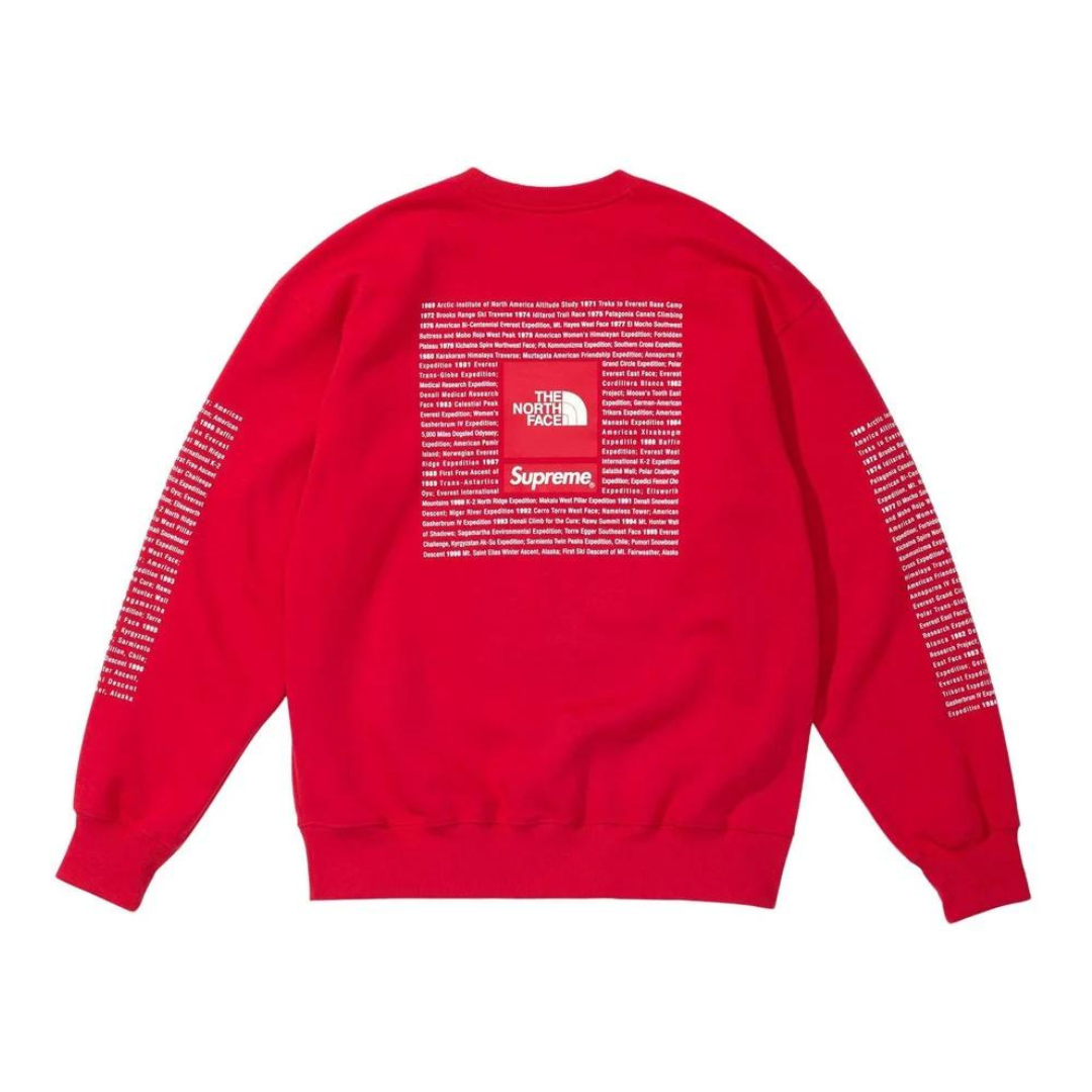 Supreme The North Face Crewneck (SS24)(Red)