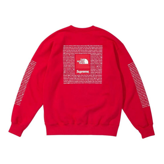 Supreme The North Face Crewneck (SS24)(Red)