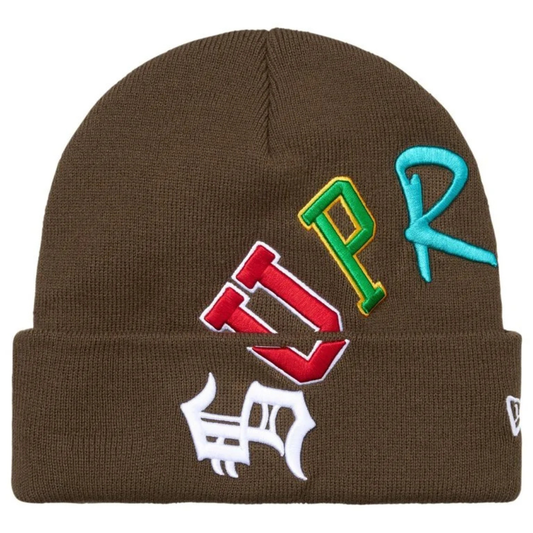 Supreme New Era Arc Beanie (FW26)(Brown)