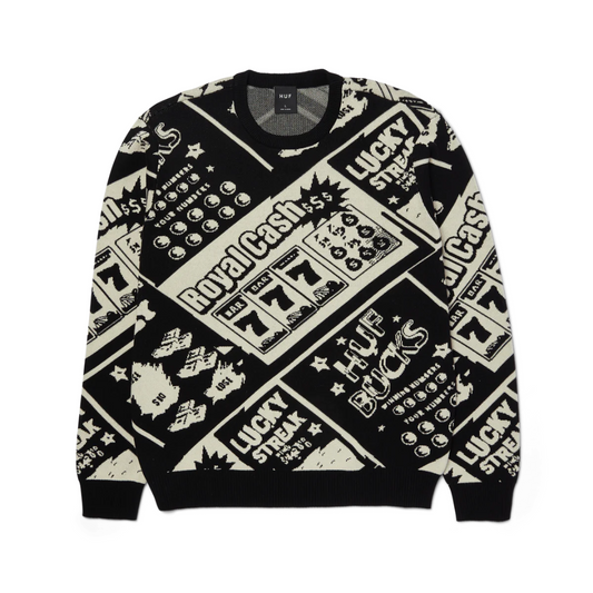 HUF Lucky Crewneck Sweater (Black)