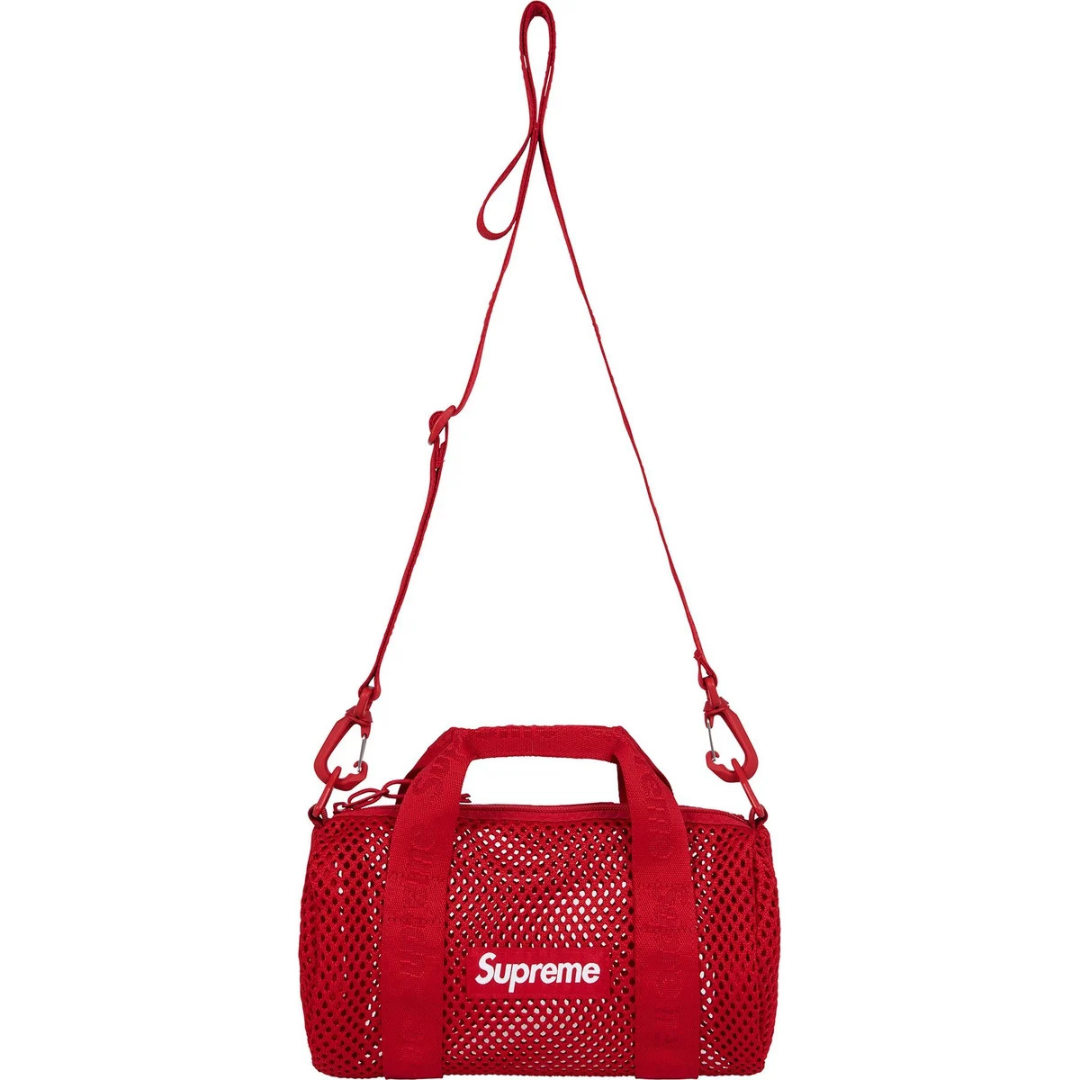 Supreme Mesh Mini Duffle Bag (SS25)(Red)