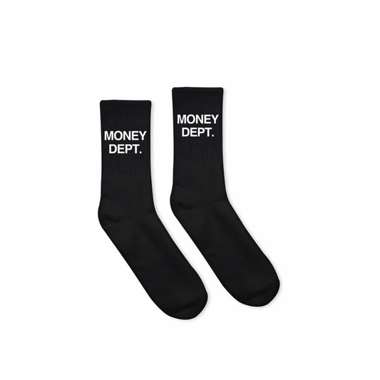Money Dept Classic Logo Socks (Black)