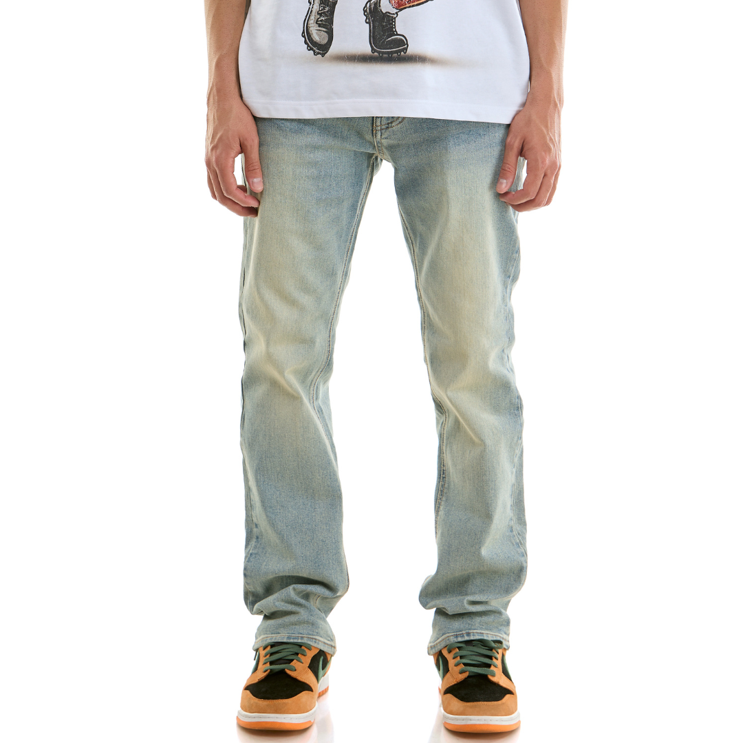 KDNK Slim Straight Denim Jeans (Blue)(103)