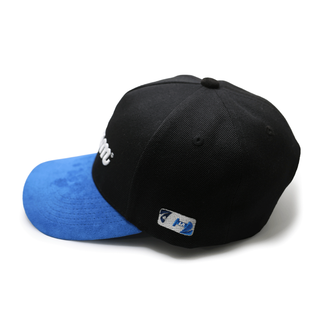 Cream World Series Snapback (Black/Blue)