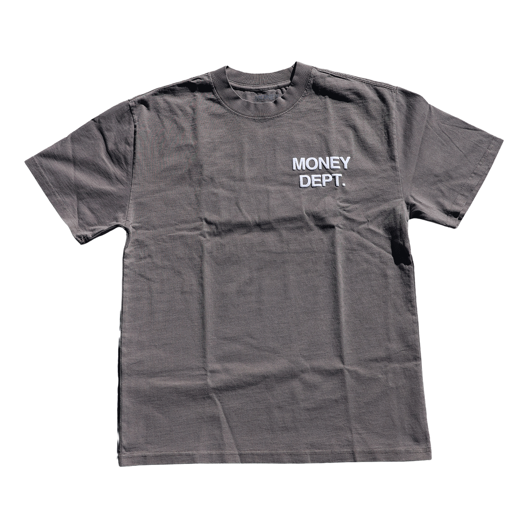 Money Dept x San Bernardino Puff Print Tee (Washed Grey)