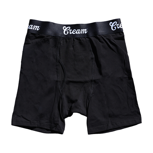 Cream Boxer Briefs (3 Pack)(Black)