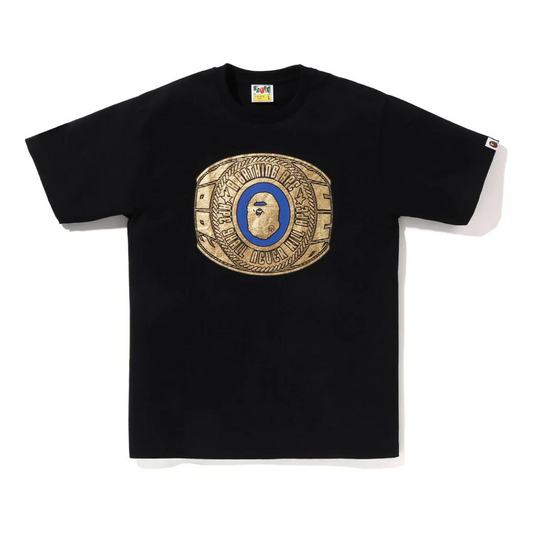 Bape Foil College Ring Tee (Black)