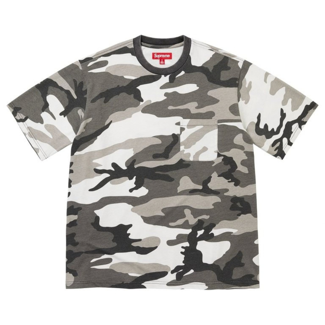 Supreme Cracked Pocket S/S Top (Snow Camo)