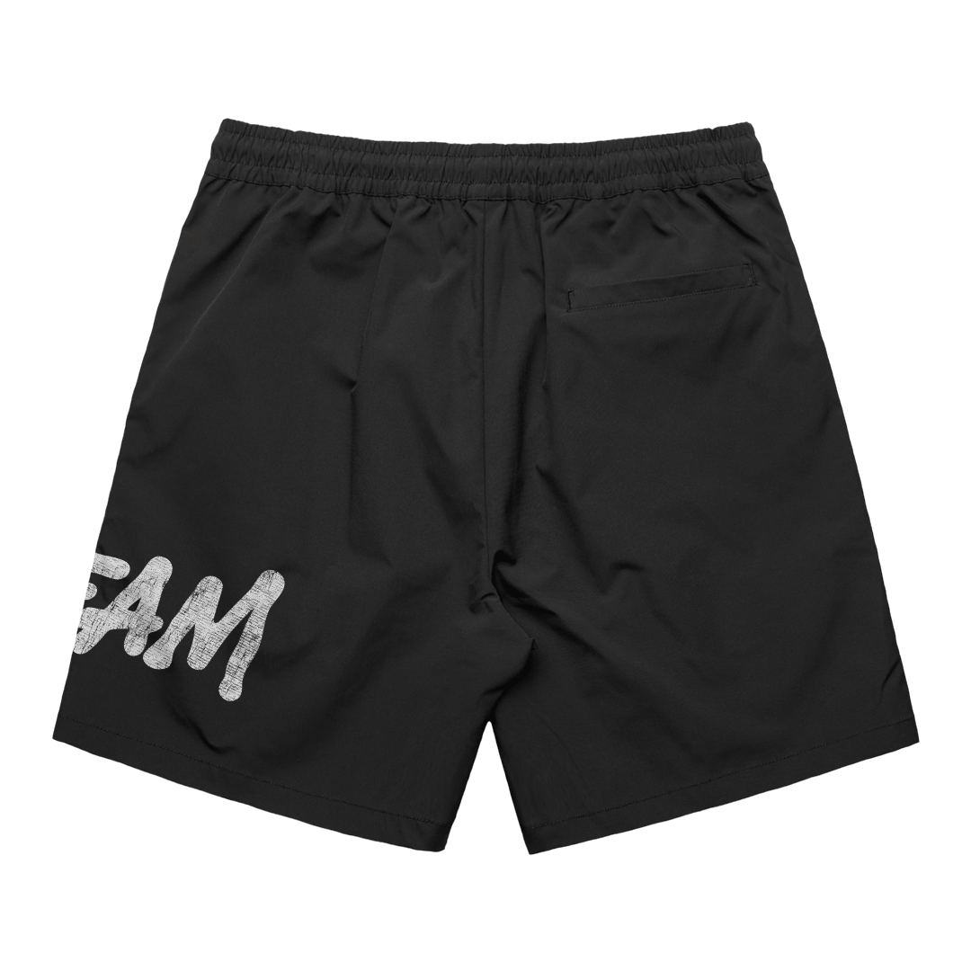 Cream Blue LA Training Shorts (Black)