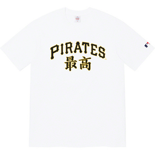 Supreme MLB Kanji Pirates Tee (White)