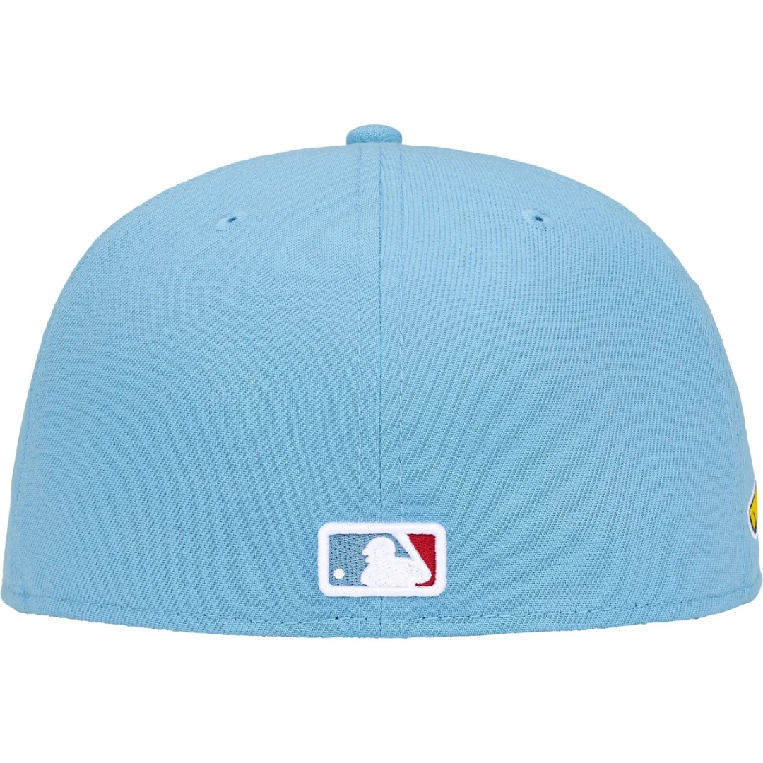 Supreme x New Era MLB Teams Box Logo Fitted Hat (Light Blue)(St. Louis Cardinals)