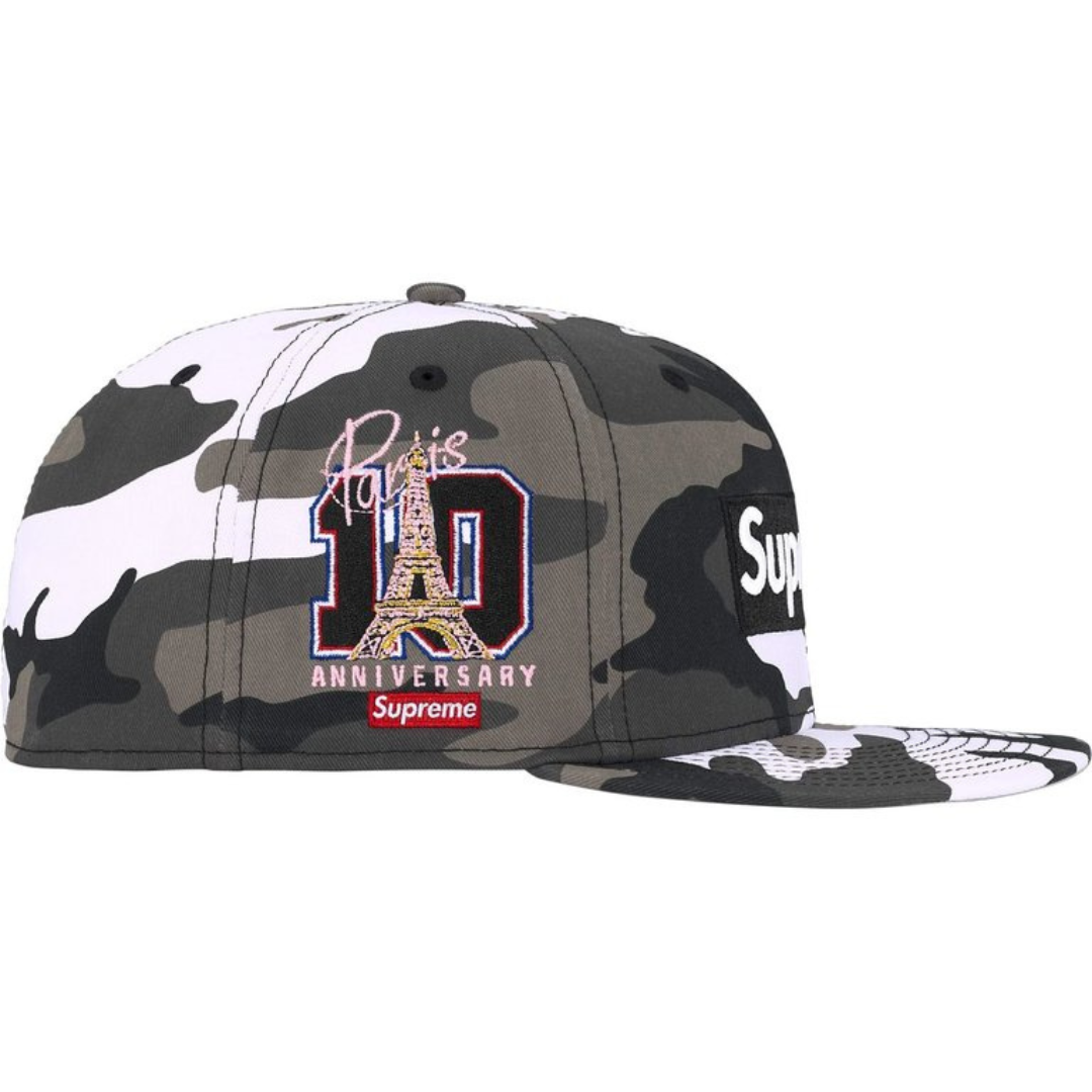 Supreme New Era Shop Box Logo Fitted Hat (Camo)
