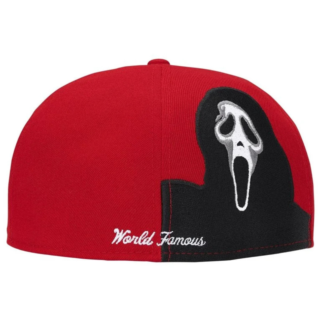 Supreme New Era Ghostface Box Logo Fitted Hat (Red)