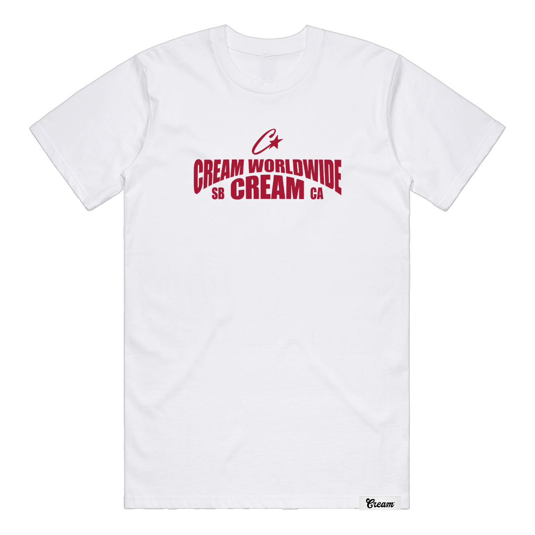 Cream Paper Over Hype Tee (White)