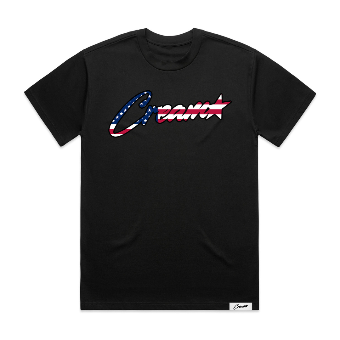 Cream America Tee (Black)