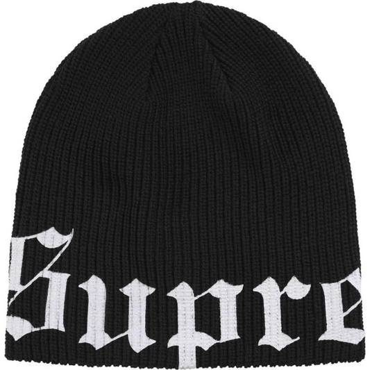 Supreme Old English Printed Beanie (SS26)(Black)