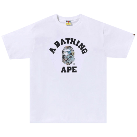 Bape Floral College Tee (White)